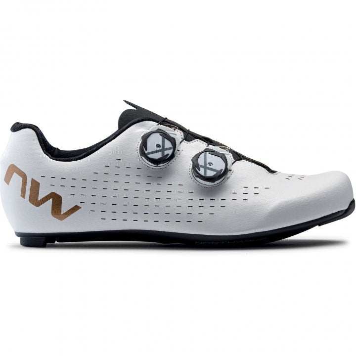 Northwave Revolution 3 Road Cycling Shoes (White/Bronze)