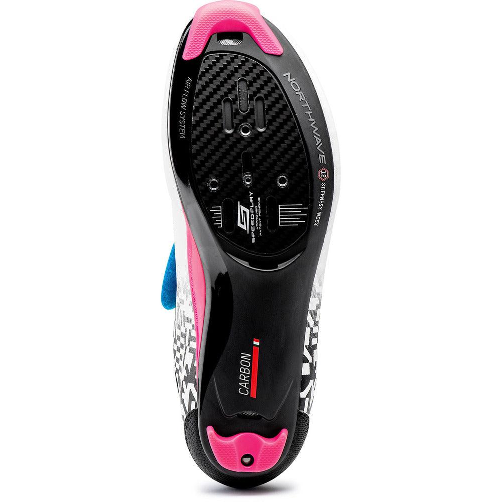 Northwave Tribute 2 Carbon Tri. Shoes (White/Blk/Multi Colour) - BUMSONTHESADDLE