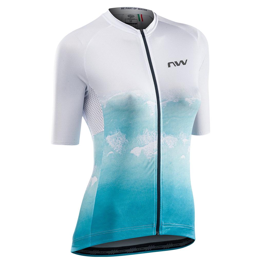 Northwave Water Womens Cycling Jersey (Ice/Light Blue) - BUMSONTHESADDLE