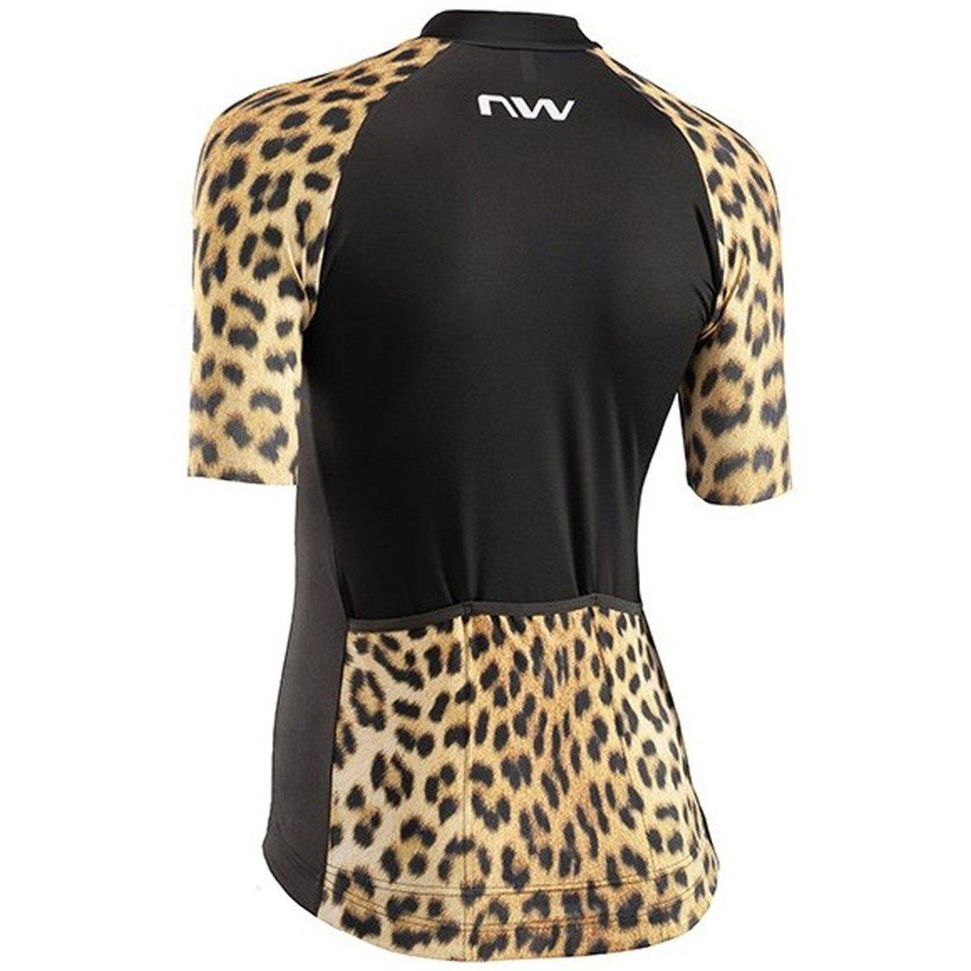 Northwave Wild Womens Cycling Jersey (Leopard/Black) - BUMSONTHESADDLE