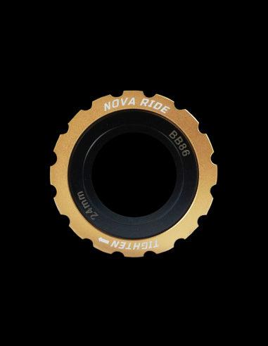 Nova Ride Shimano BB86 Bottom Bracket (Gold) - BUMSONTHESADDLE