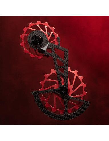 Nova Ride Shimano R80XX-91XX Derailleur Pulley (Red) - BUMSONTHESADDLE