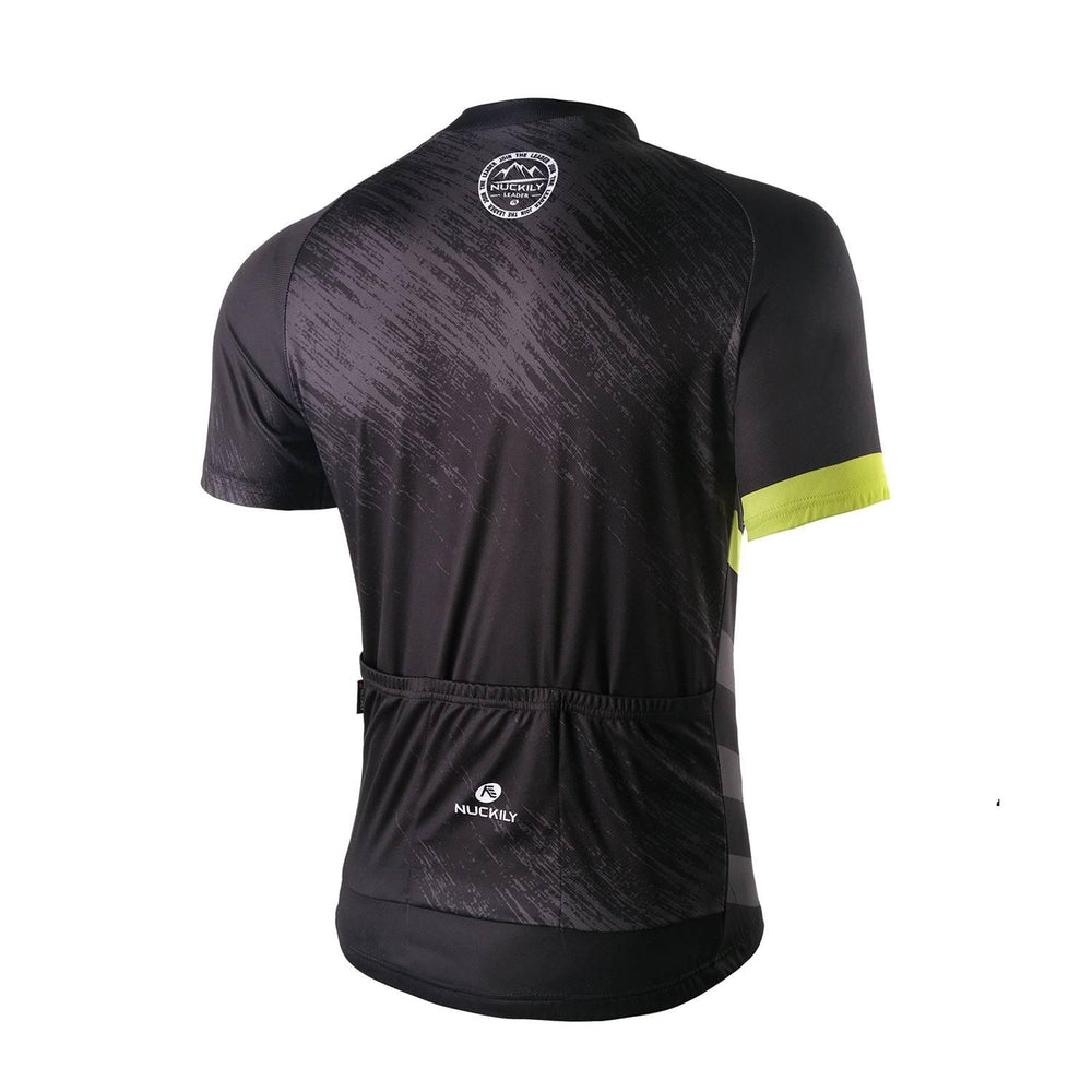 Nuckily MA031 Mens Cycling Jersey (Black) - BUMSONTHESADDLE