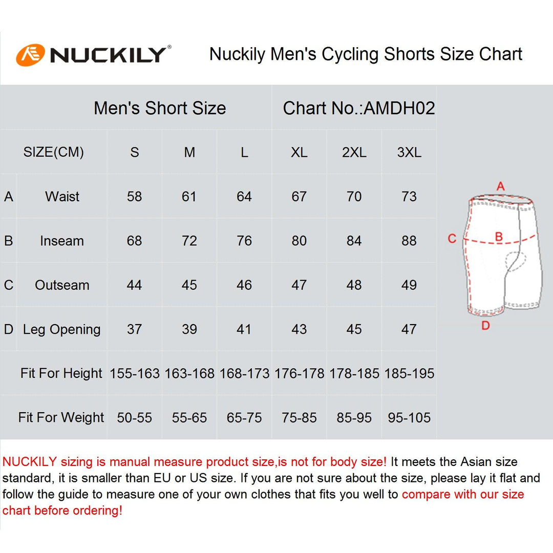 Nuckily MB024 Mens Cycling Shorts (Red) - BUMSONTHESADDLE