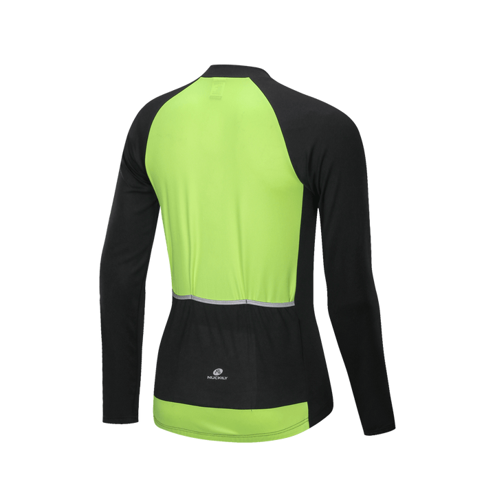 Nuckily MH023 Mens Cycling Jersey (Neon Green) - BUMSONTHESADDLE