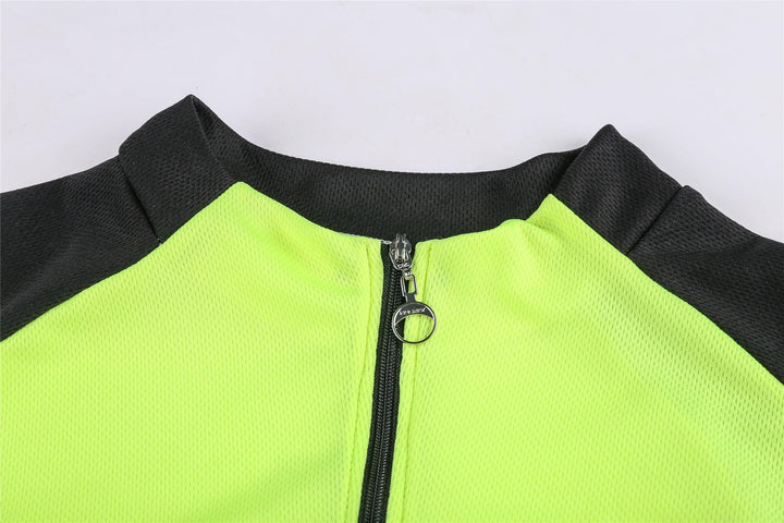 Nuckily MH023 Mens Cycling Jersey (Neon Green) - BUMSONTHESADDLE