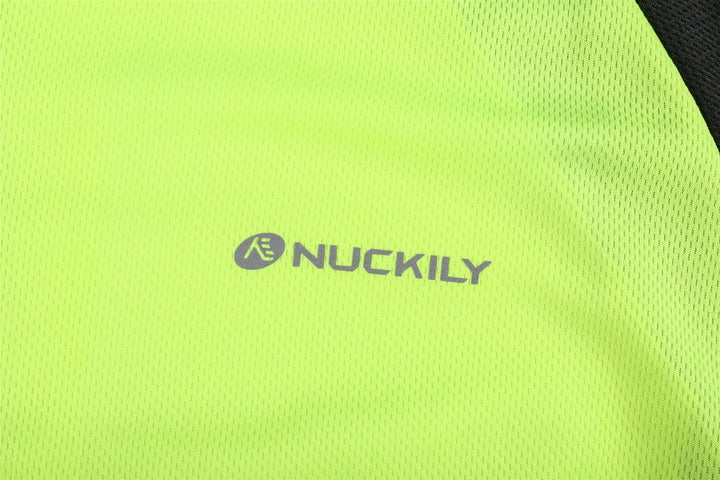 Nuckily MH023 Mens Cycling Jersey (Neon Green) - BUMSONTHESADDLE