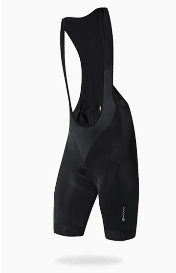 Nuckily MV002 Mens Cycling Bibshorts (Black) - BUMSONTHESADDLE