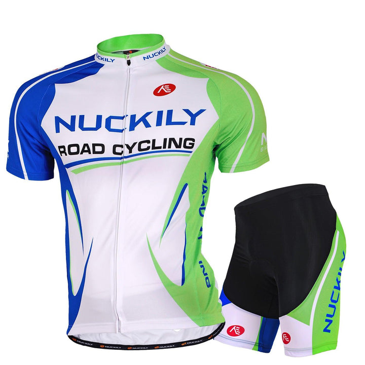 Nuckily Mycycology MA003-MB003 Jersey and Shorts (White/Blue/Green) - BUMSONTHESADDLE