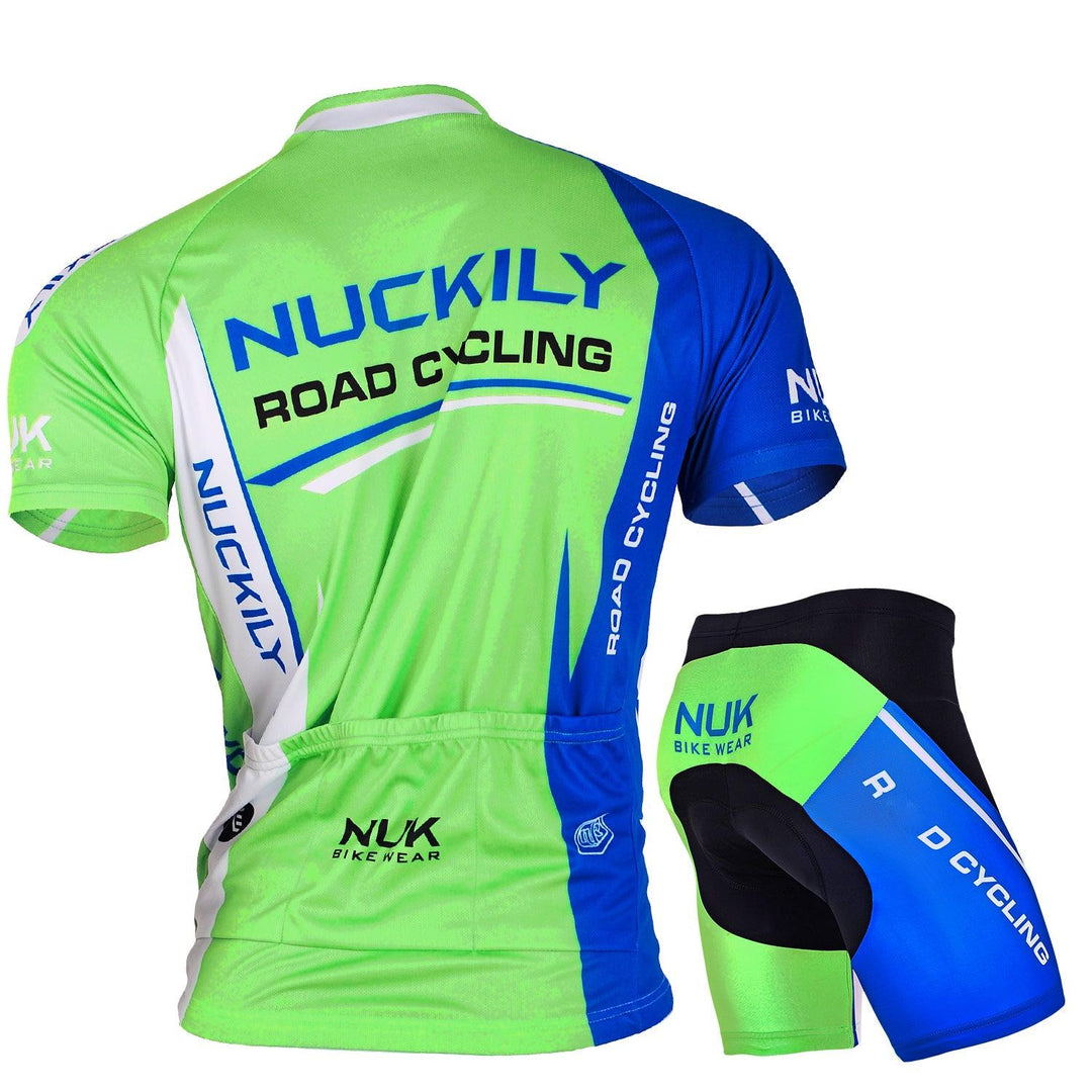 Nuckily Mycycology MA003-MB003 Jersey and Shorts (White/Blue/Green) - BUMSONTHESADDLE