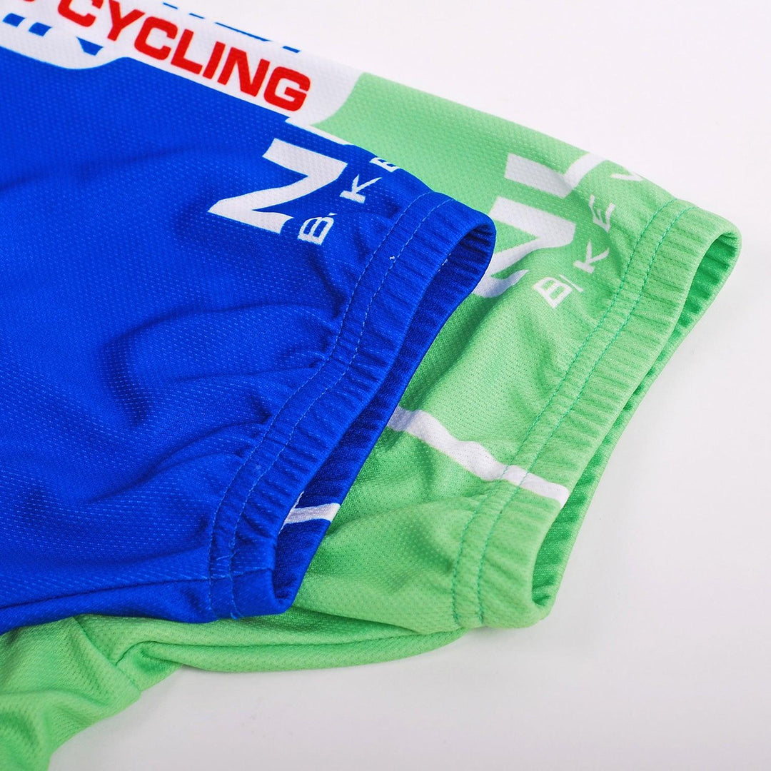 Nuckily Mycycology MA003-MB003 Jersey and Shorts (White/Blue/Green) - BUMSONTHESADDLE