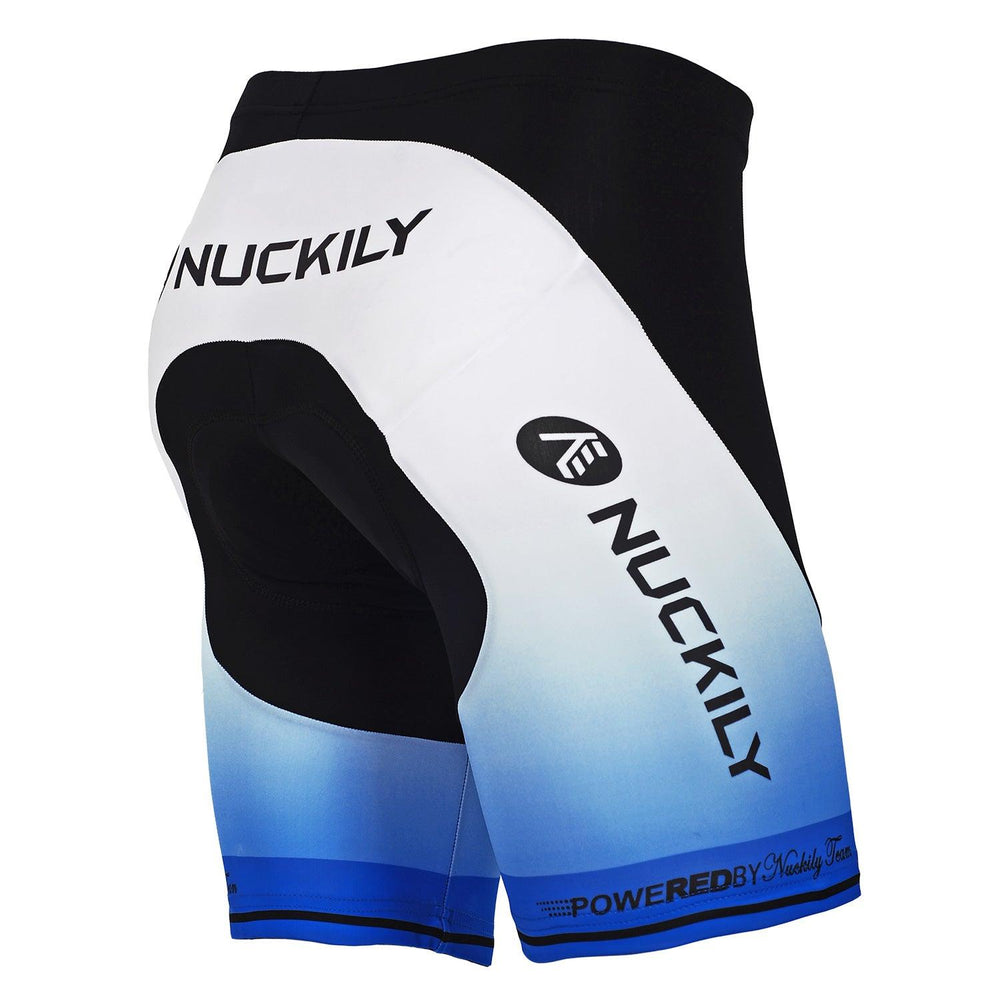 Nuckily Mycycology Mens Cycling Shorts (White/Blue) - BUMSONTHESADDLE