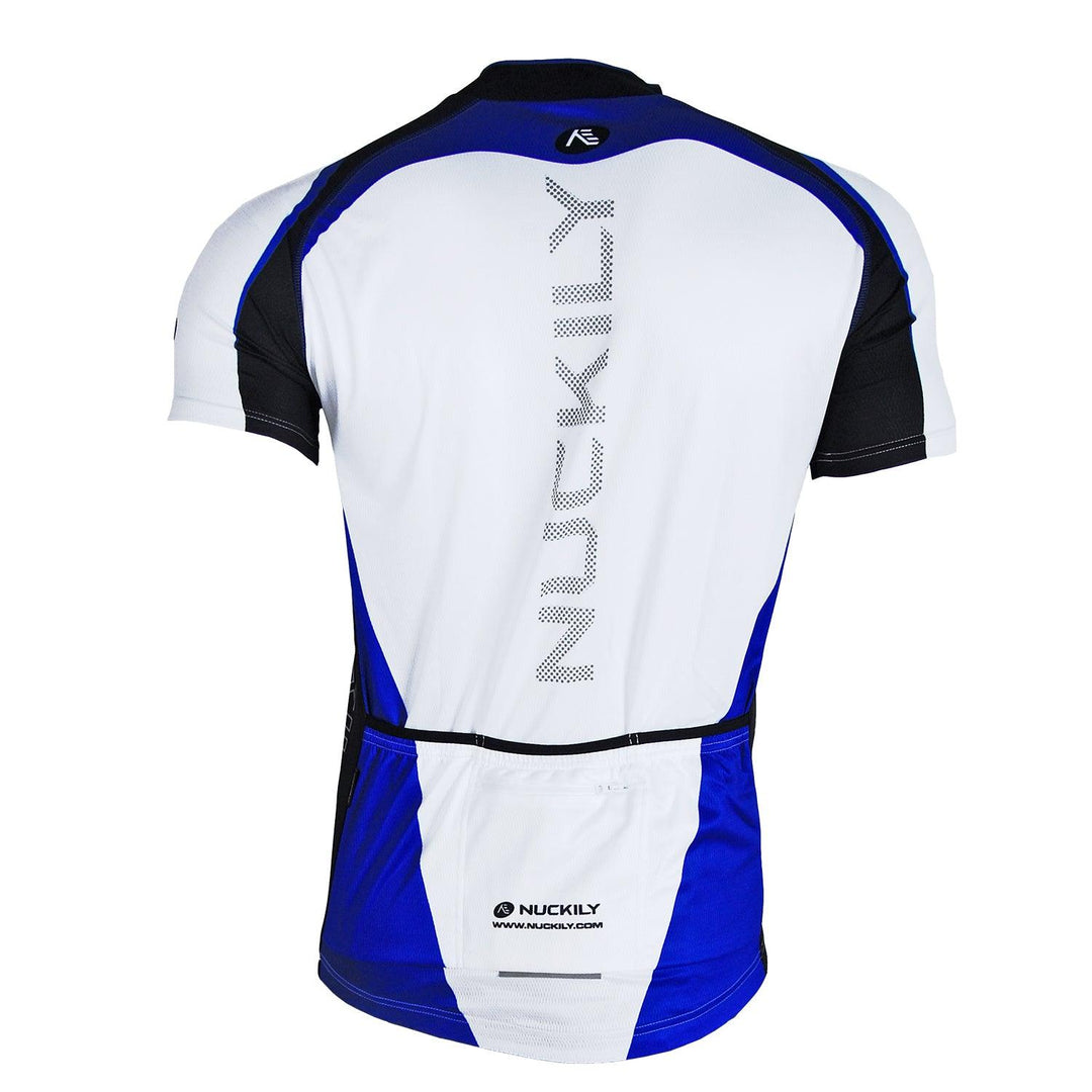 Nuckily NJ502 Mens Cycling Jersey (Blue) - BUMSONTHESADDLE