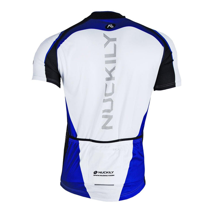 Nuckily NJ502 Mens Cycling Jersey (Blue) - BUMSONTHESADDLE