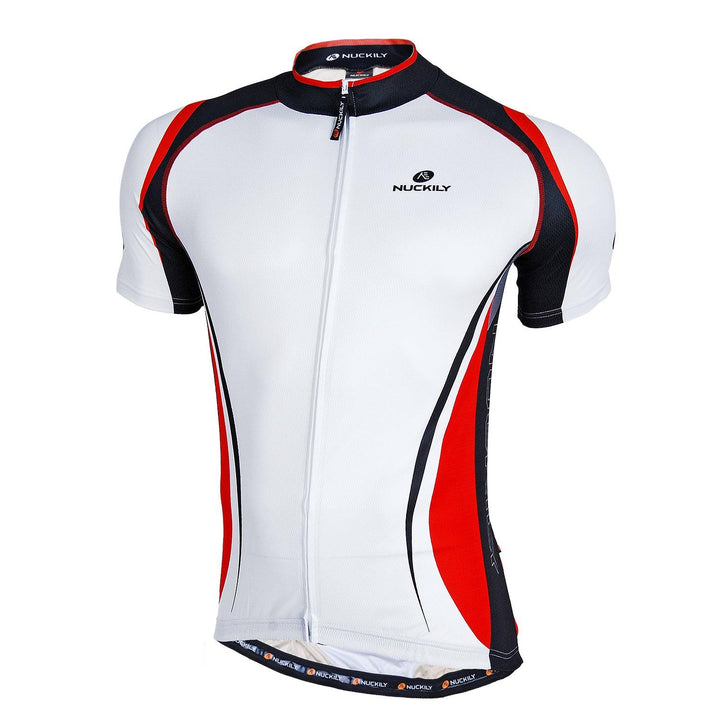 Nuckily NJ502 Mens Cycling Jersey (Red) - BUMSONTHESADDLE