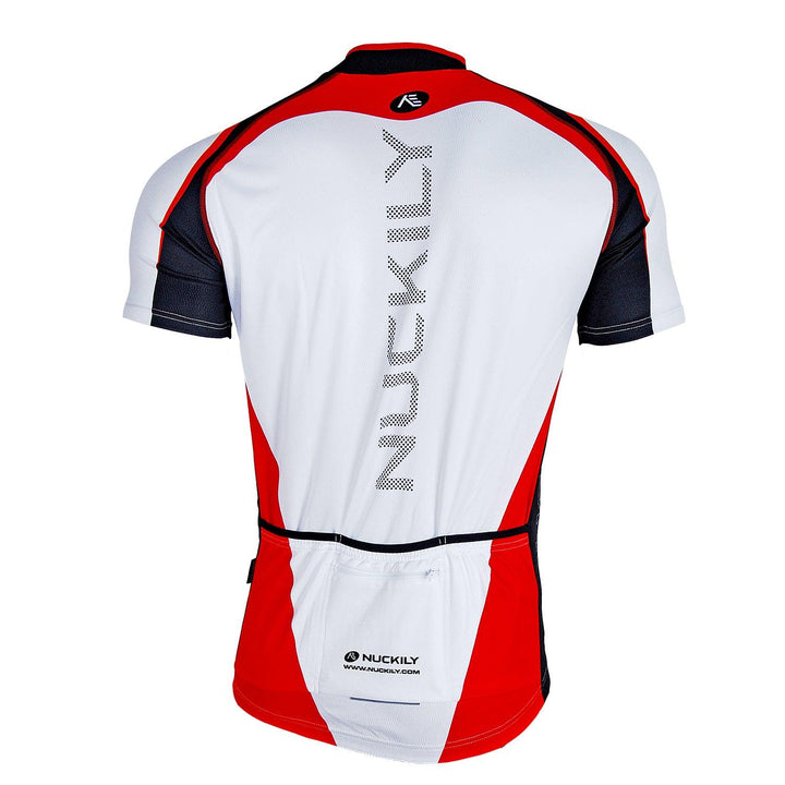 Nuckily NJ502 Mens Cycling Jersey (Red) - BUMSONTHESADDLE