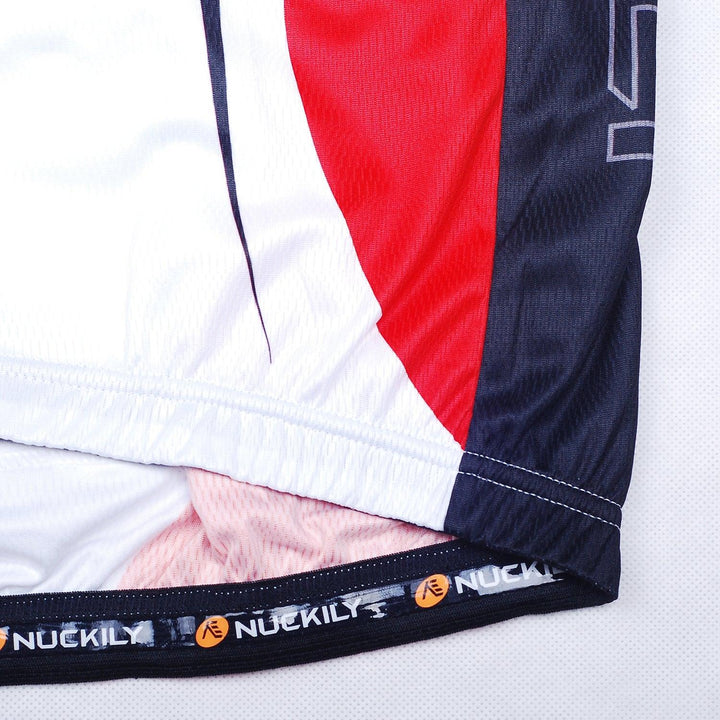 Nuckily NJ502 Mens Cycling Jersey (Red) - BUMSONTHESADDLE