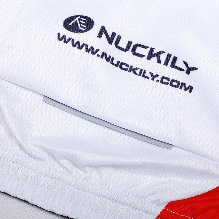 Nuckily NJ502 Mens Cycling Jersey (Red) - BUMSONTHESADDLE