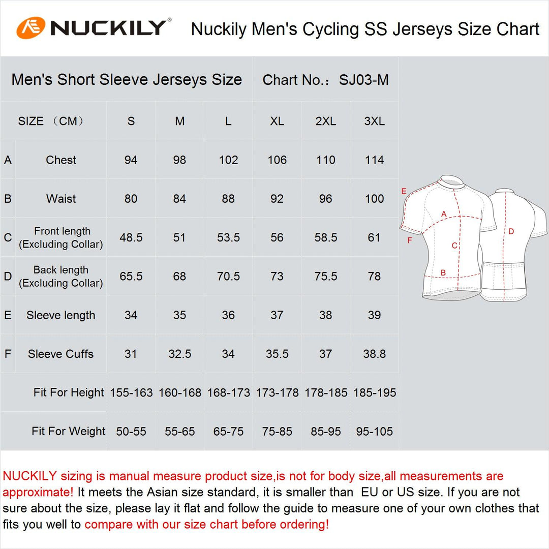 Nuckily NJ502 Mens Cycling Jersey (Red) - BUMSONTHESADDLE