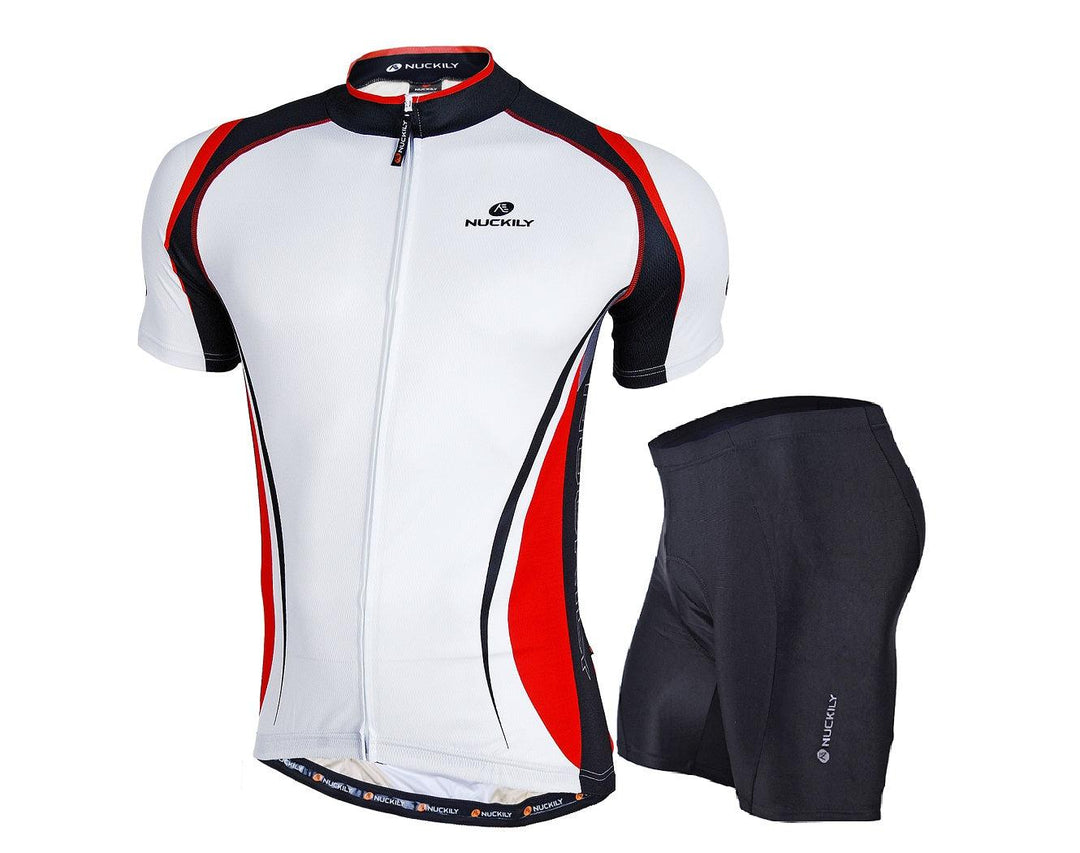 Nuckily NJ502-NS355 Jersey and Shorts Set (Red) - BUMSONTHESADDLE