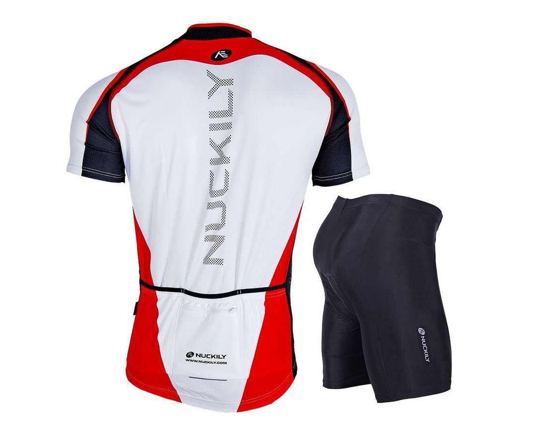 Nuckily NJ502-NS355 Jersey and Shorts Set (Red) - BUMSONTHESADDLE