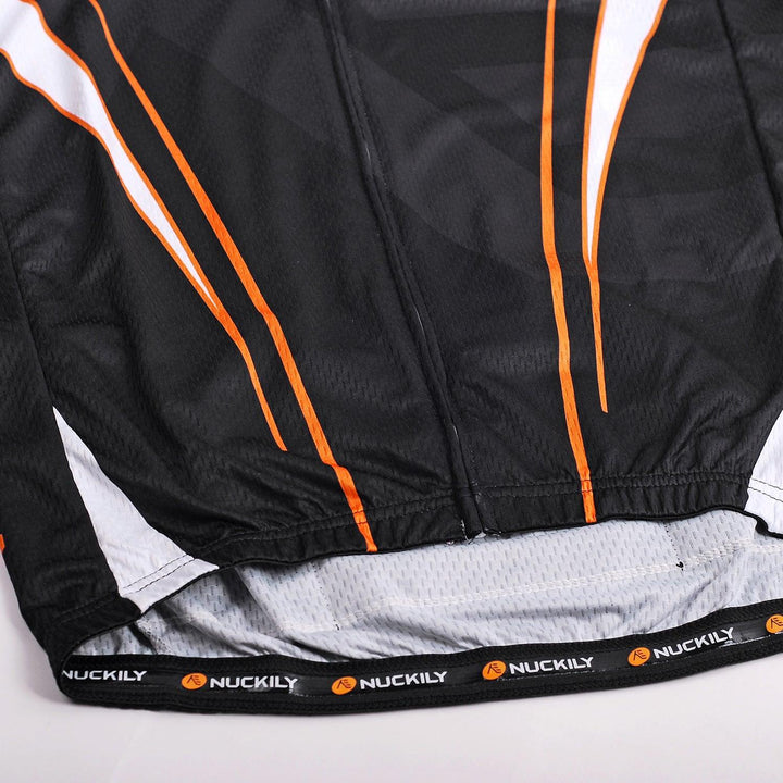 Nuckily NJ512 Mens Cycling Jersey (Black/White) - BUMSONTHESADDLE