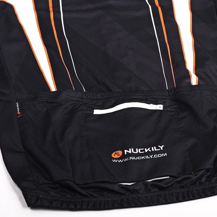 Nuckily NJ512 Mens Cycling Jersey (Black/White) - BUMSONTHESADDLE