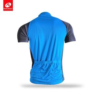 Nuckily NJ601 Mens Cycling Jersey (Blue) - BUMSONTHESADDLE