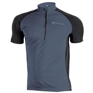 Nuckily NJ601 Mens Cycling Jersey (Grey) - BUMSONTHESADDLE