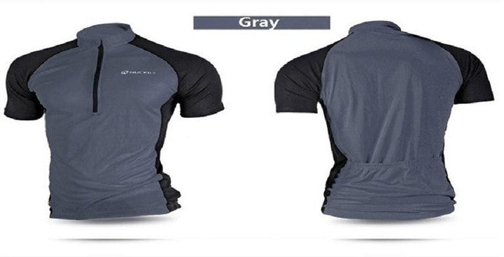 Nuckily NJ601 Mens Cycling Jersey (Grey) - BUMSONTHESADDLE