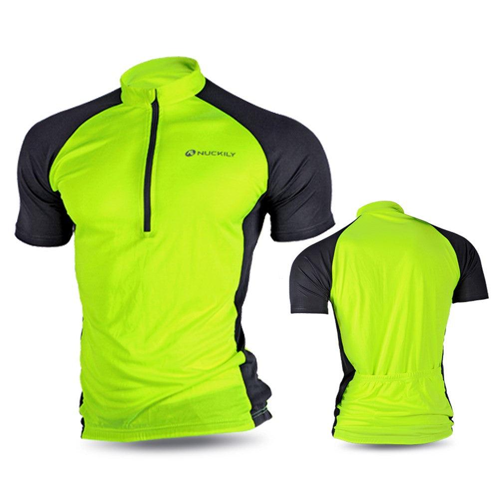 nuckily fahrradbekleidung Nuckily NJ601 Mens Cycling Jersey (Neon Green) – BUMSONTHESADDLE