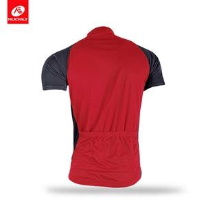 Nuckily NJ601 Mens Cycling Jersey (Red) - BUMSONTHESADDLE