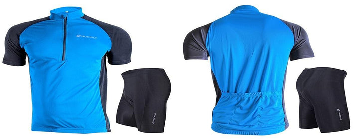 Nuckily NJ601-NS355 Jersey and Shorts Set (Blue) - BUMSONTHESADDLE