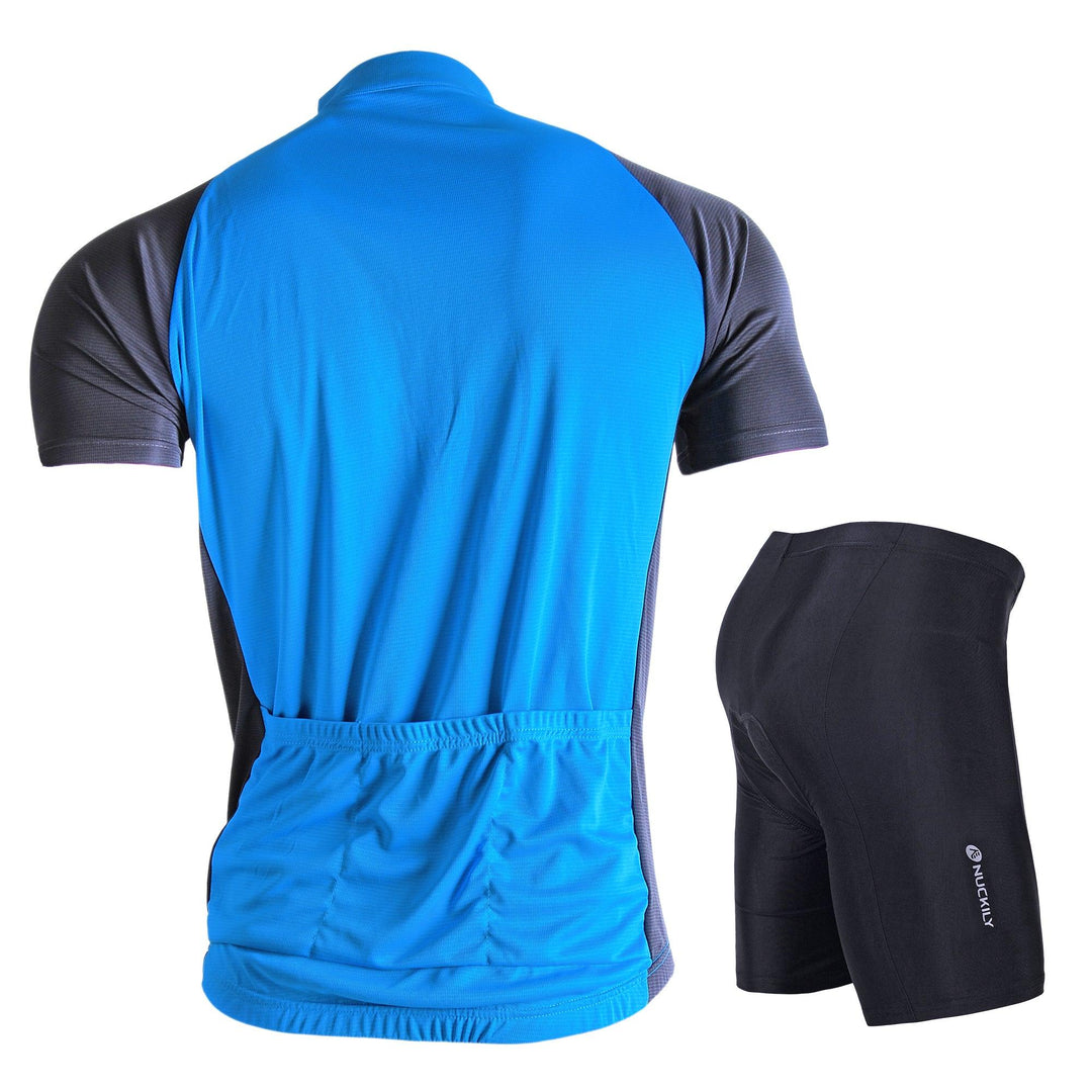 Nuckily NJ601-NS355 Jersey and Shorts Set (Blue) - BUMSONTHESADDLE