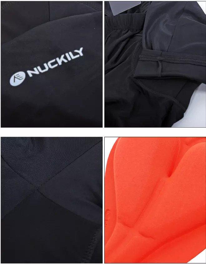 Nuckily NS355 Mens Cycling Shorts (Black) - BUMSONTHESADDLE