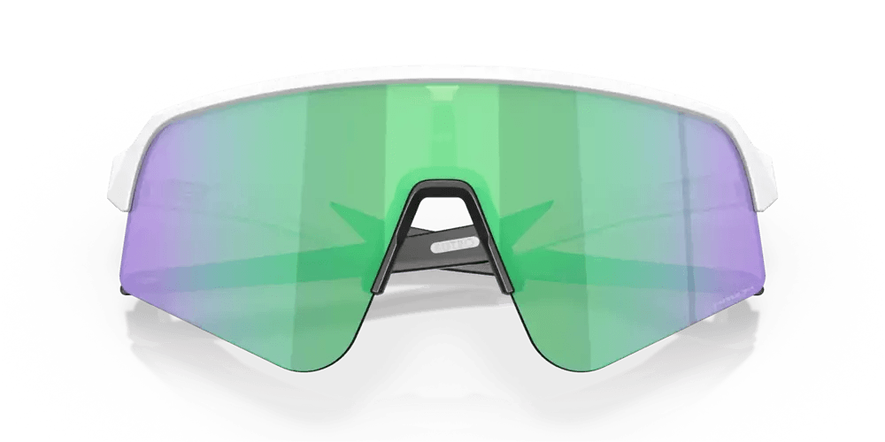 Oakley Sutro Lite Sweep Sport Sunglasses (Prizm Road Jade/Matte White) - BUMSONTHESADDLE