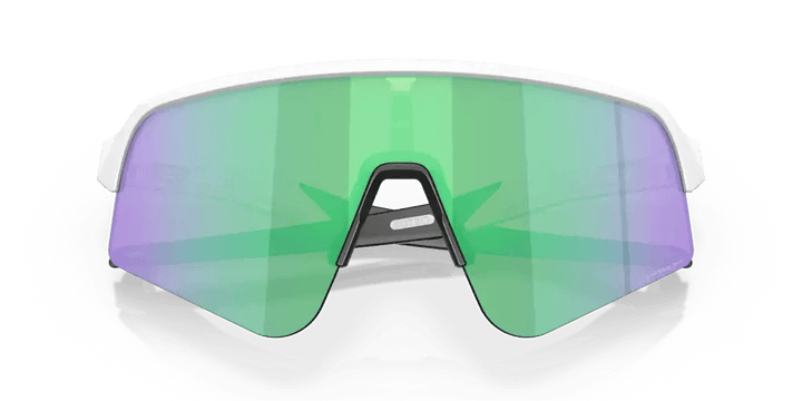 Oakley Sutro Lite Sweep Sport Sunglasses (Prizm Road Jade/Matte White) - BUMSONTHESADDLE