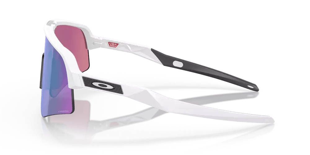 Oakley Sutro Lite Sweep Sport Sunglasses (Prizm Road Jade/Matte White) - BUMSONTHESADDLE
