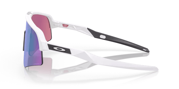 Oakley Sutro Lite Sweep Sport Sunglasses (Prizm Road Jade/Matte White) - BUMSONTHESADDLE