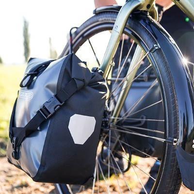 Ortlieb Sport-Roller Classic Front Pannier Bag (Orange-Black) - BUMSONTHESADDLE