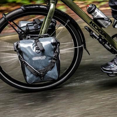 Ortlieb Sport-Roller Classic Front Pannier Bag (Orange-Black) - BUMSONTHESADDLE