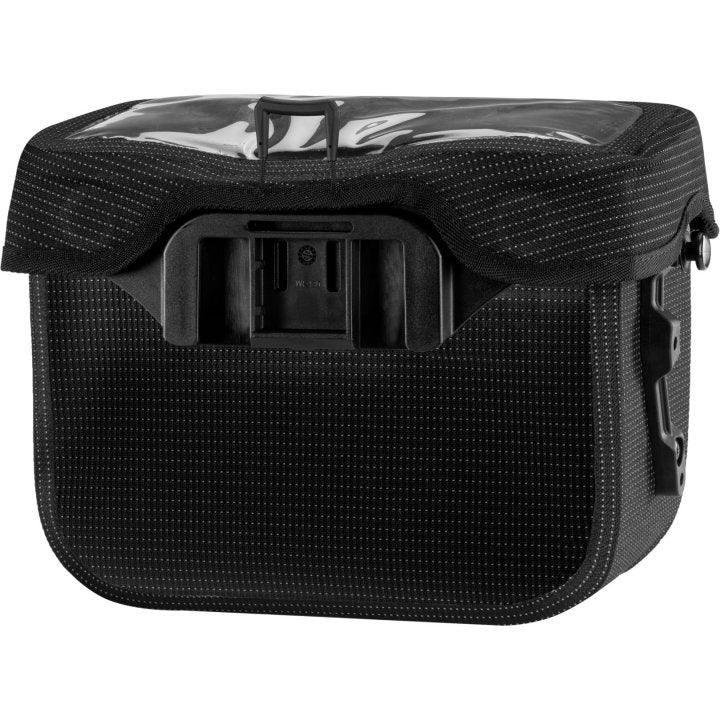 Ortlieb Ultimate Six High Visibility Handlebar Bag (Black Reflective) - BUMSONTHESADDLE