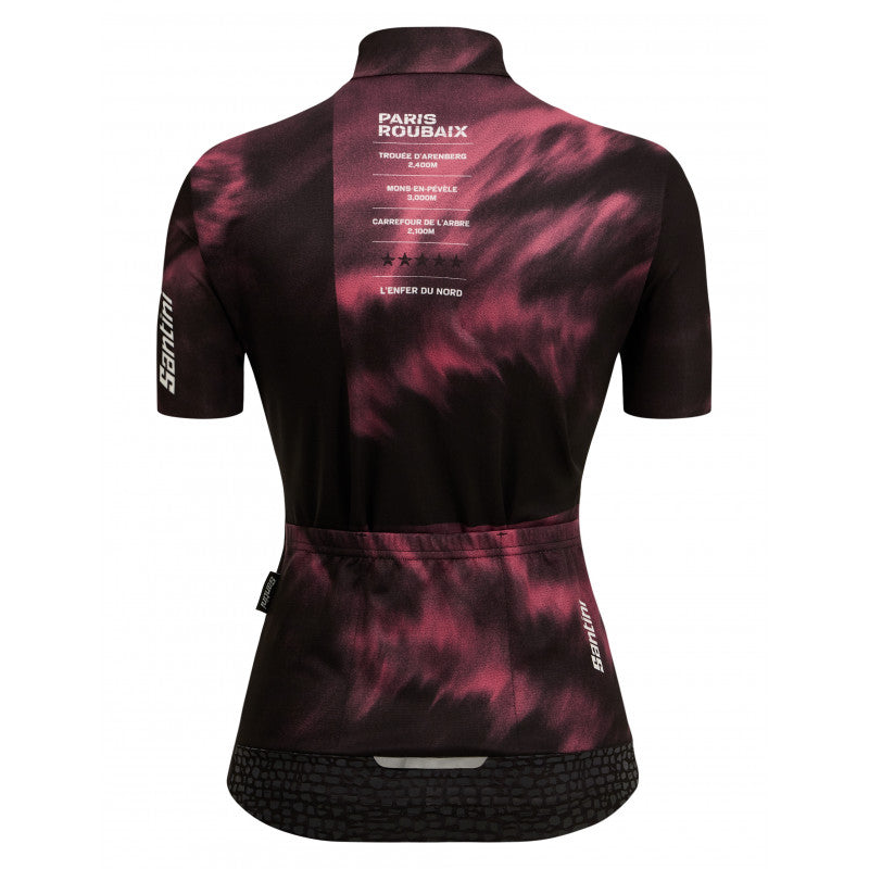 Santini TDF Parigi Roubaix Womens Cycling Jersey (Print)