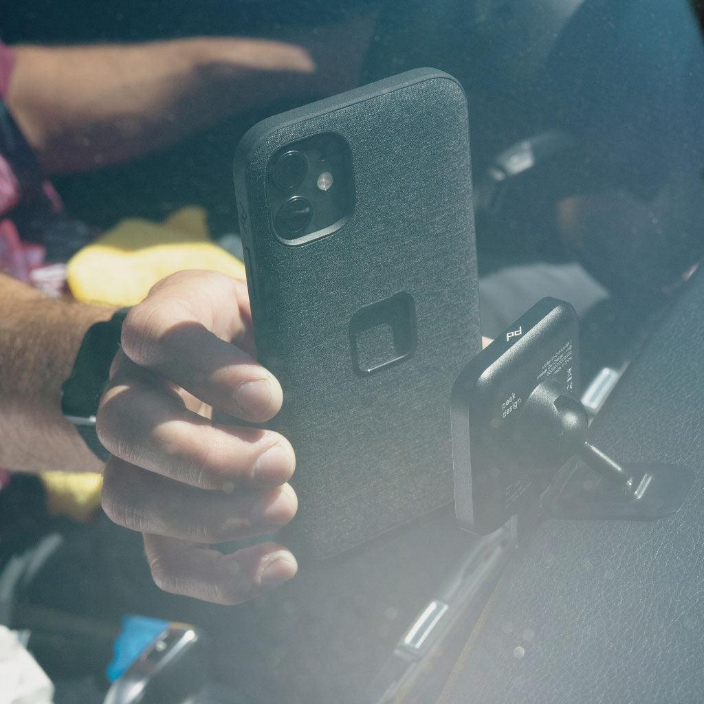 Peak Design Mobile Car Mount VHB Charging (Black) - BUMSONTHESADDLE