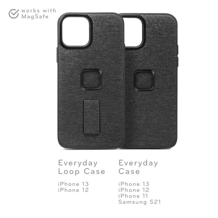 Peak Design Mobile Everyday Fabric Case For iPhone 12 Pro Max (Charcoal) - BUMSONTHESADDLE