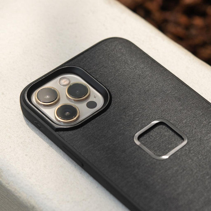 Peak Design Mobile Everyday Fabric Case For iPhone 13 Mini (Charcoal) - BUMSONTHESADDLE
