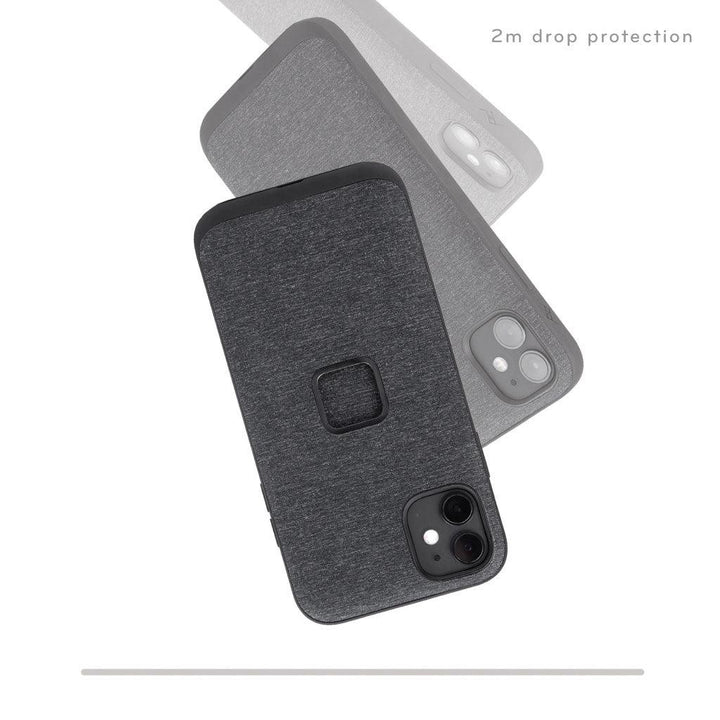 Peak Design Mobile Everyday Fabric Case For iPhone 13 Mini (Charcoal) - BUMSONTHESADDLE