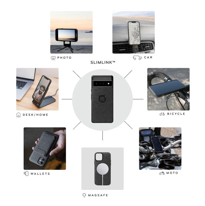 Peak Design Mobile Everyday Fabric Case For Pixel 7 Pro (Charcoal) - BUMSONTHESADDLE