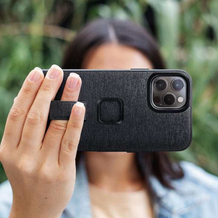 Peak Design Mobile Everyday Loop Case For iPhone 13 Standard (Charcoal) - BUMSONTHESADDLE