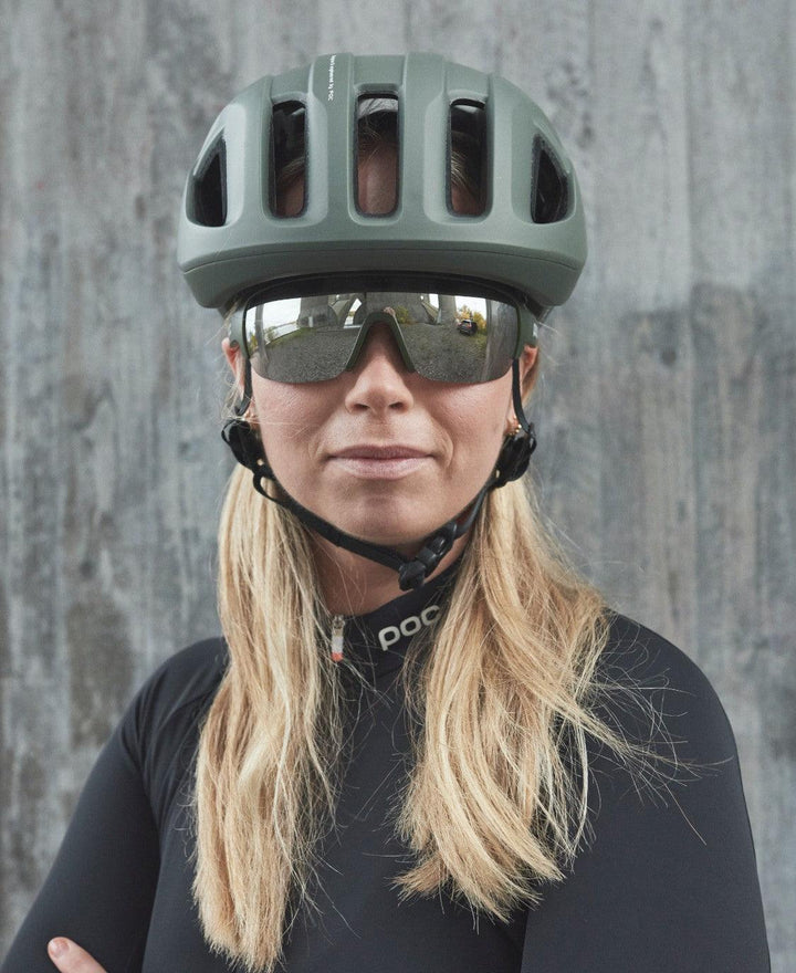 POC Do Half Blade Sport Sunglasses (Epidote Green Translucent) - BUMSONTHESADDLE